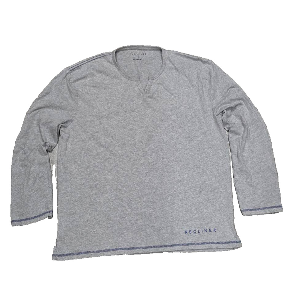 Recliner airplane cotton Shirt L/XL Airport Aviation Recliner Gray A004136